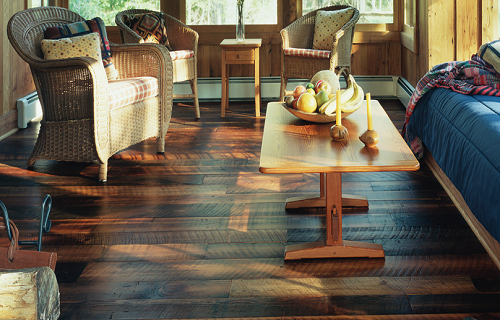 Reclaimed Pub Heart Pine Wide Plank Flooring