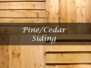 Pine & Cedar Siding