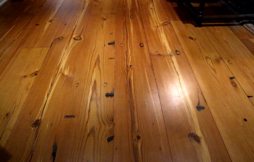 Antique Heart Pine Wide Plank Flooring