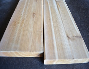 Knotty surfaced four sides Western Red Cedar